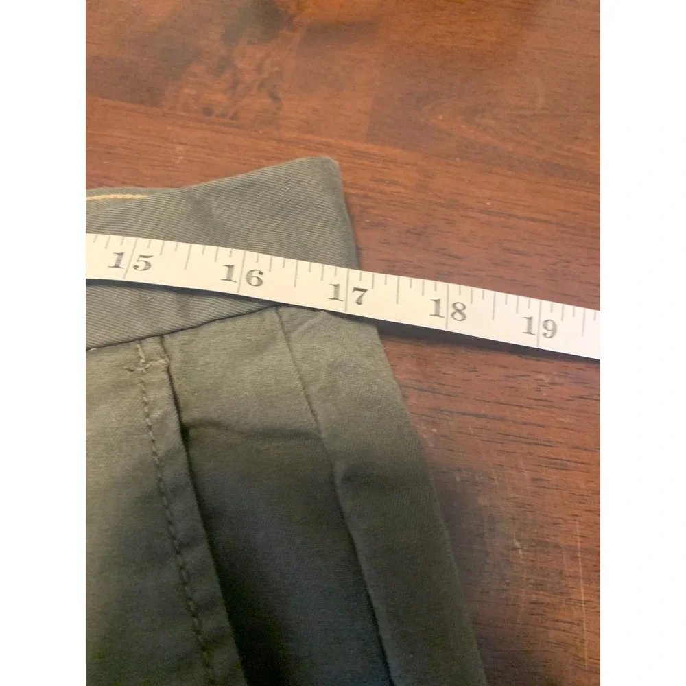 Banana Republic Lived-In Chino Slim Fit Olive Green Pants 33x34 Mens